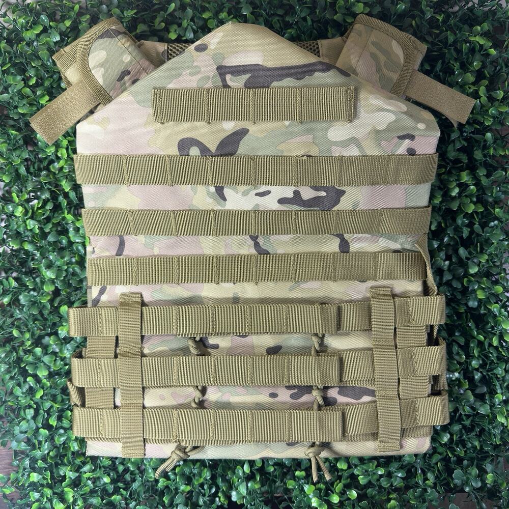 Matrix Level-1 Multicam Plate Carrier Vest MOLLE Tactical Combat Adjustable